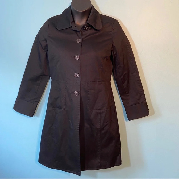 Joe Fresh Jackets & Blazers - 🛍️Joe Fresh women’s black single breasted trench‎  coat in size medium